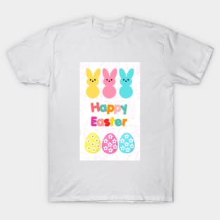 Happy easter with bunny and eggs T-Shirt